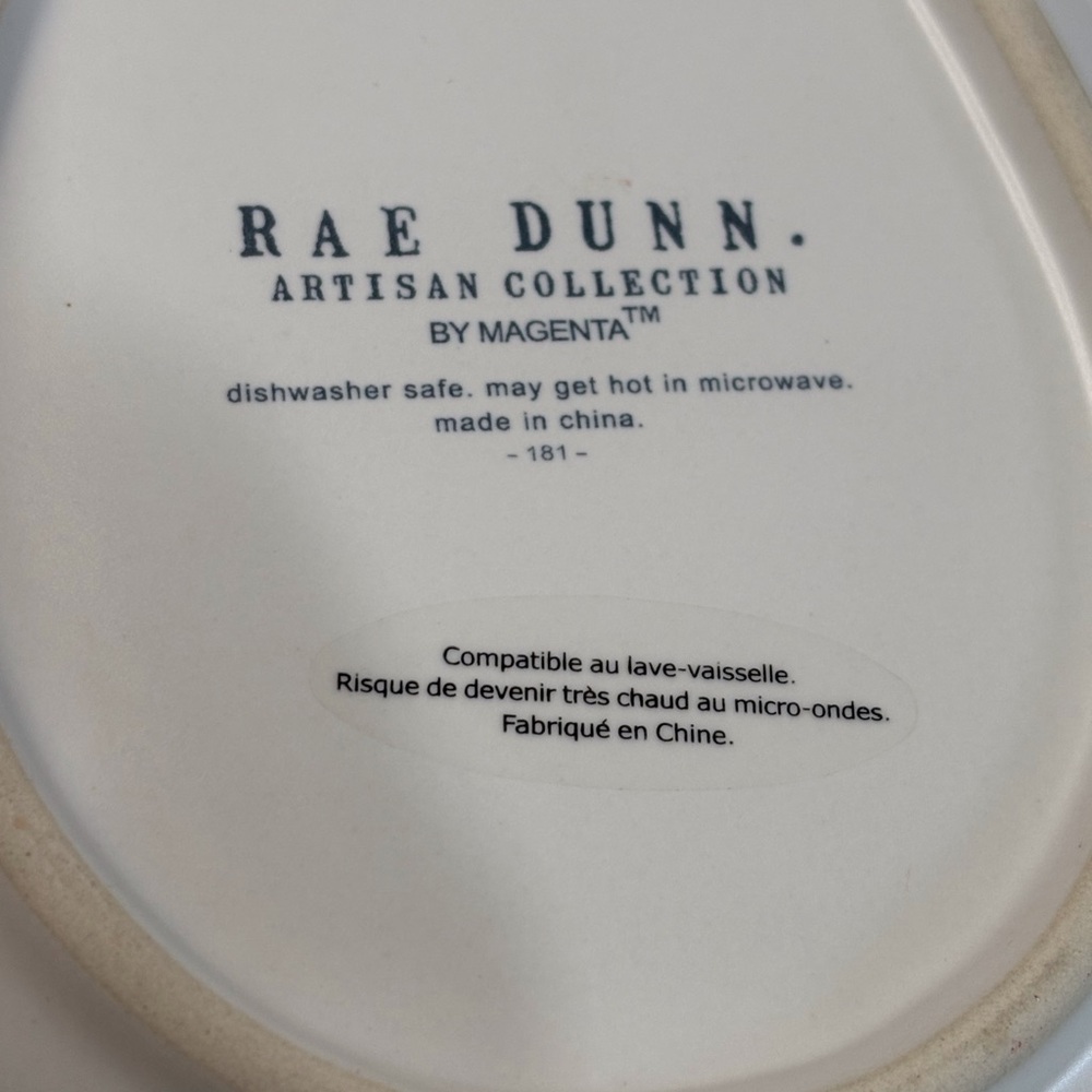 Rae Dunn 'EGGSTRA SPECIAL' Ceramic Plate - Pink & White - Picture 4 of 6